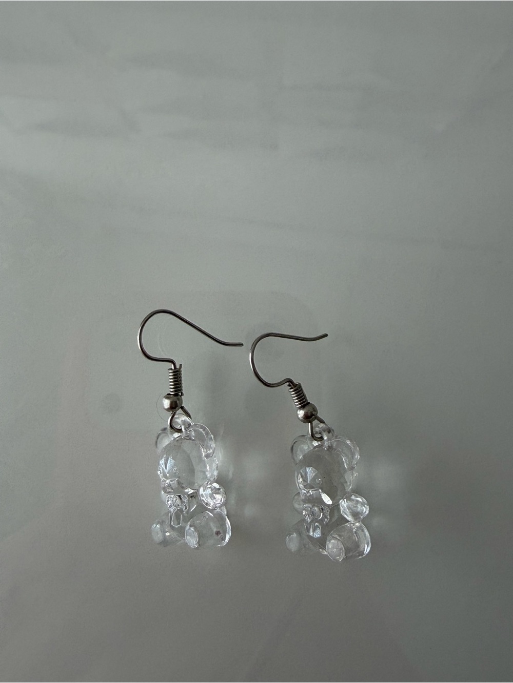 Clear Gummy Bear Dangle Earrings - Women's Jewelry